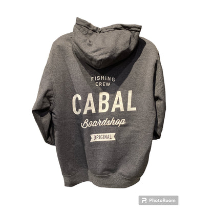 CABALSK8 - FISHING CREW HOODIE/CHARCOAL